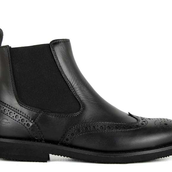 Gallicci Classic Black Leather Chelsea Boots main image 3